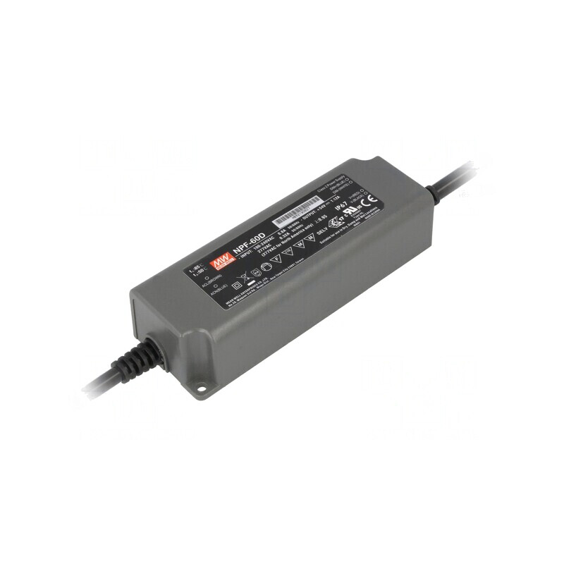 Alimentator LED 60W 12V 5A IP67 | Electronic-mag.ro | Componente Electronice