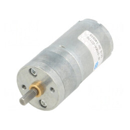 Motor DC cu Transmisie 6V 2.4A Ax Crestătură D 20.4:1 Metal 25x50mm | Electronic-mag.ro | Componente Electronice