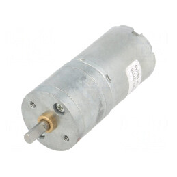 Motor DC 6V 2,4A cu Transmisie Metalică 75:1 și Ax Crestătură D