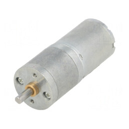 Motor DC cu Transmisie 6V 2,4A Ax Crestătură D Metal 25x58mm 378:1 | Electronic-mag.ro | Componente Electronice
