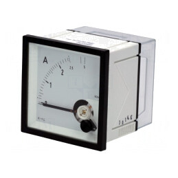 Ampermetru Panou True RMS 0-5A Clasa 1.5 | Electronic-mag.ro | Componente Electronice