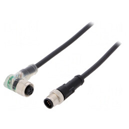 Cablu Conectare M12 5P 2m 24VAC 4A PUR | Electronic-mag.ro | Componente Electronice