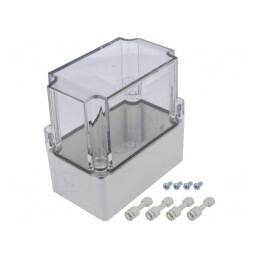 Carcasă Universală Policarbonat 75x125x125 mm | Electronic-mag.ro | Componente Electronice