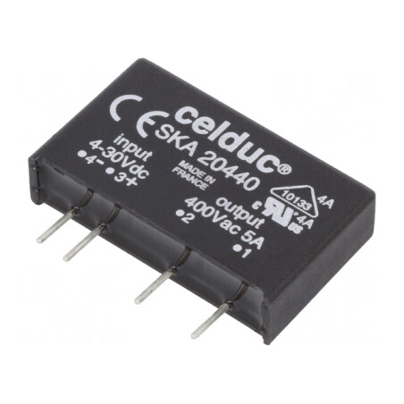 Releu Semiconductor SPST-NO 4-30VDC 5A 12-460VAC | Electronic-mag.ro | Componente Electronice