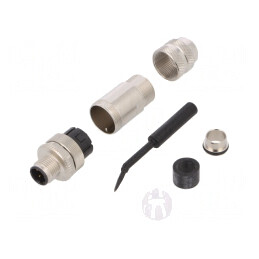 Mufă M12 4 PIN D-Ethernet pe Cablu cu Arc | Electronic-mag.ro | Componente Electronice