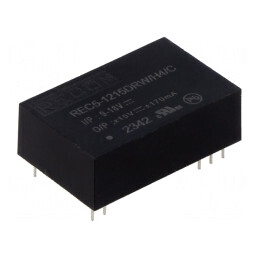Convertor DC/DC 5W 9-18V la 15V/-15V DIP24 | Electronic-mag.ro | Componente Electronice