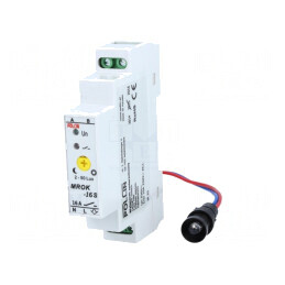 Întrerupător Crepuscular DIN 230VAC SPST-NO 20s MROK-16S | Electronic-mag.ro | Componente Electronice