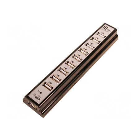 "Hub USB 2.0 cu 10 Porturi 480Mbps" | Electronic-mag.ro | Componente Electronice