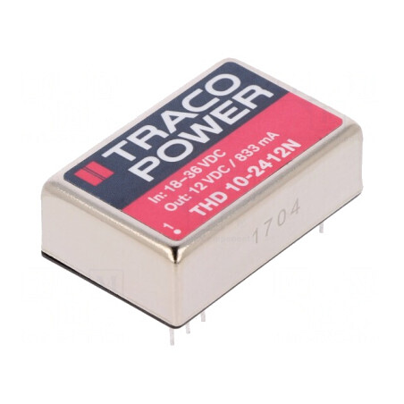 Convertor DC/DC 10W 18-36V la 12V 833mA DIP24 | Electronic-mag.ro | Componente Electronice