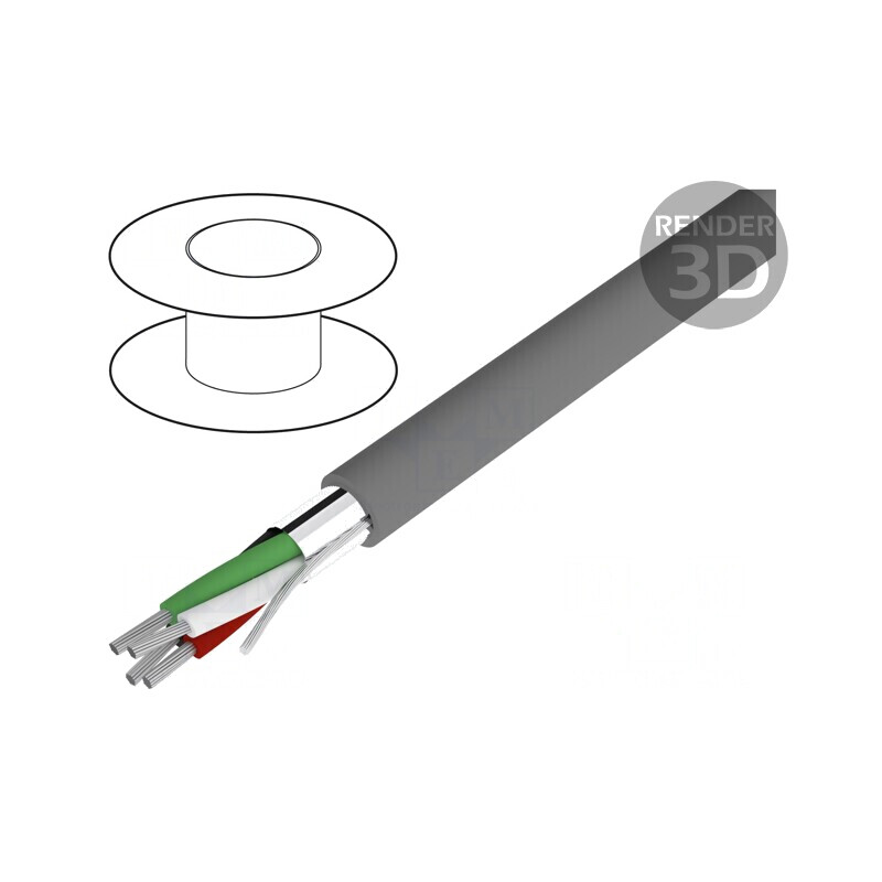 Cablu Alpha Essential 4x24AWG Ecranat PVC | Electronic-mag.ro | Componente Electronice