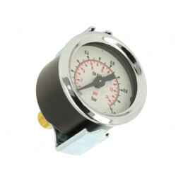 Manometru 0-1 bar 40mm Lichide și Gaze Inerte | Electronic-mag.ro | Componente Electronice