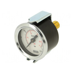 Manometru 0-1,6 bar 40mm Lichide și Gaze Neagresive | Electronic-mag.ro | Componente Electronice