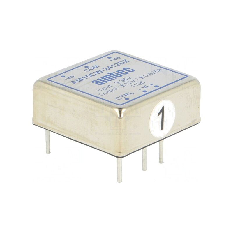 Convertor DC/DC 15W 9-36V la 12V/-12V AM15CW-2412DZ | Electronic-mag.ro | Componente Electronice Convertor DC/DC 15W 9-36V la 12V/-12V AM15CW-2412DZ | Electronic-mag.ro | Componente Electronice