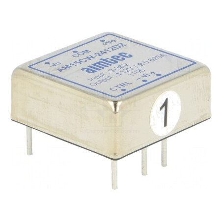 Convertor DC/DC 15W 9-36V la 12V/-12V AM15CW-2412DZ | Electronic-mag.ro | Componente Electronice