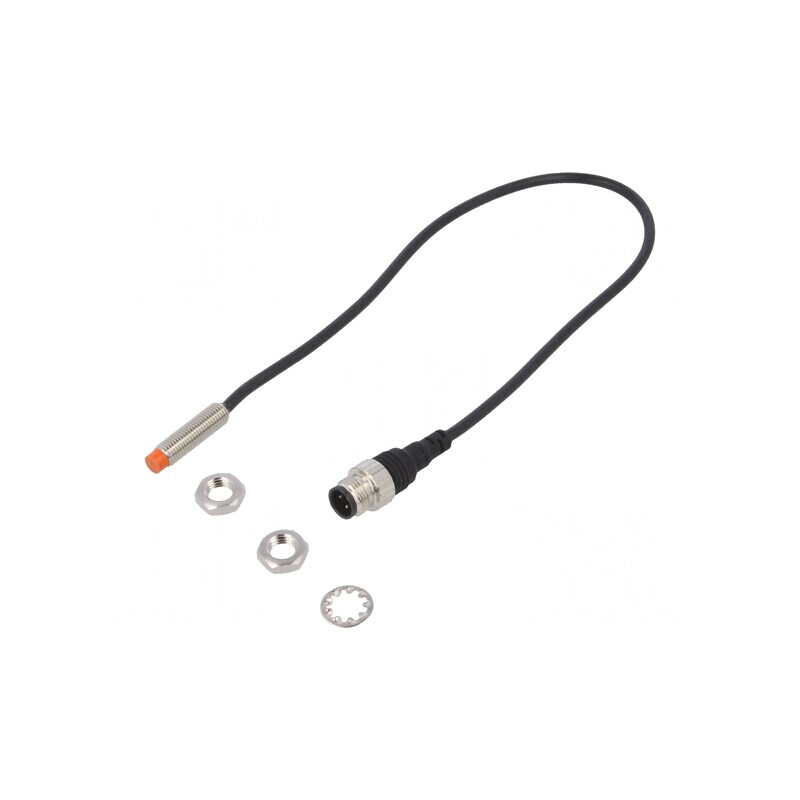 Senzor Inductiv PNP NO 0-2mm 10-30VDC M8 IP67 | Electronic-mag.ro | Componente Electronice