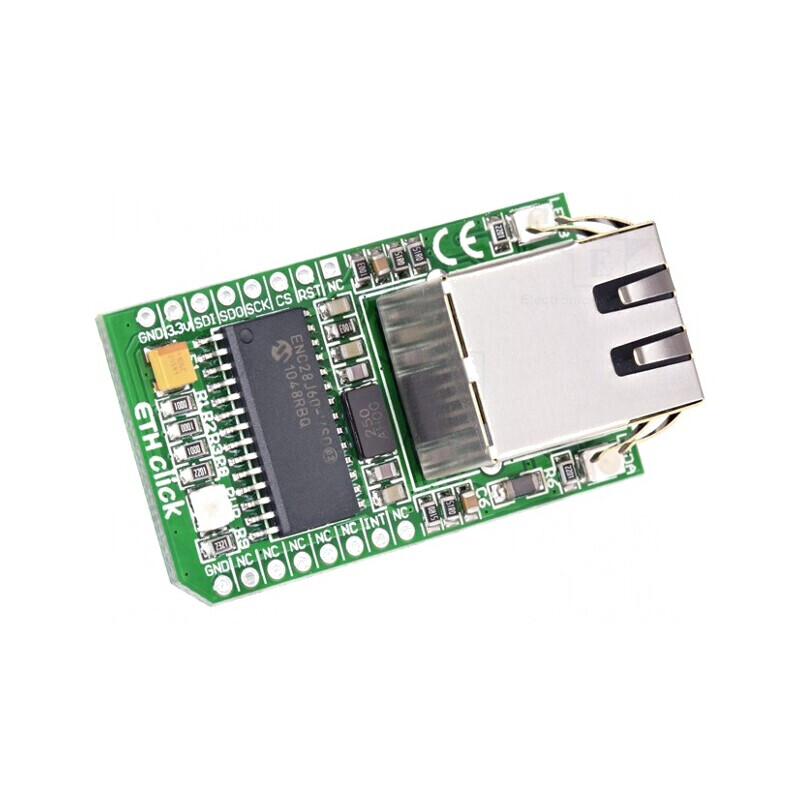 ETH CLICK - Placă Controler Ethernet SPI ENC28J60 | Electronic-mag.ro | Componente Electronice