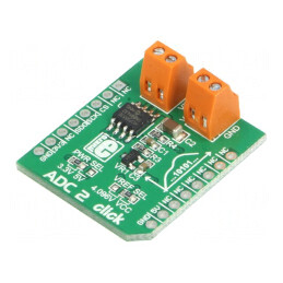 ADC 2 CLICK A/D SPI MCP3551/3 Prototip Placă