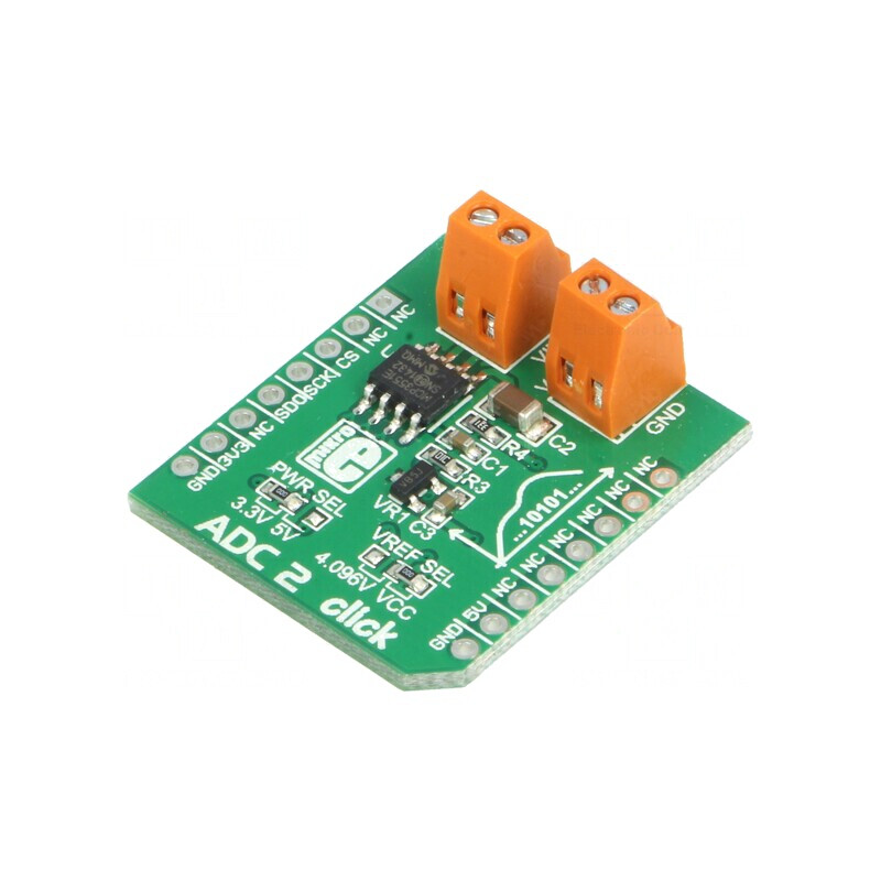ADC 2 CLICK A/D SPI MCP3551/3 Prototip Placă | Electronic-mag.ro | Componente Electronice ADC 2 CLICK A/D SPI MCP3551/3 Prototip Placă | Electronic-mag.ro | Componente Electronice