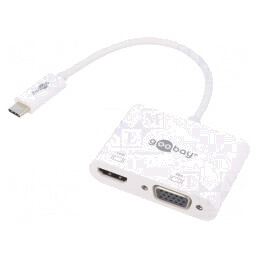 Adaptor USB 3.0 D-Sub 15pin HDMI USB C Alb | Electronic-mag.ro | Componente Electronice