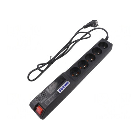 Prelungitor 5 prize cu protecție la supratensiune 1.5m | Electronic-mag.ro | Componente Electronice