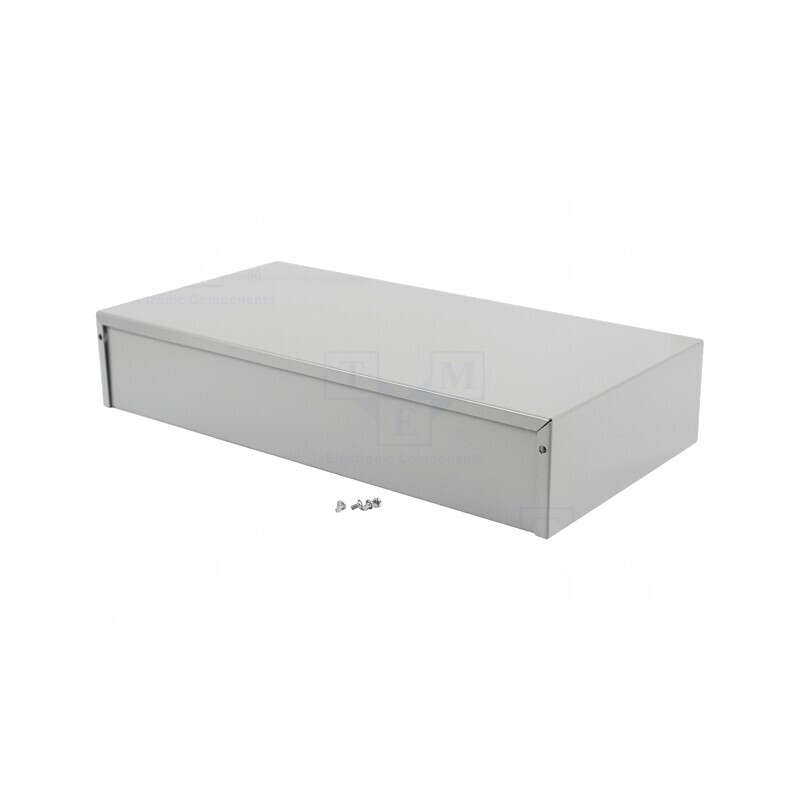 Carcasă Universală Aluminiu Gri 203x406x76mm | Electronic-mag.ro | Componente Electronice
