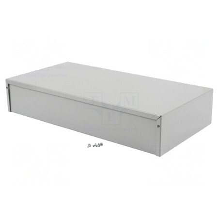 Carcasă Universală Aluminiu Gri 203x406x76mm | Electronic-mag.ro | Componente Electronice