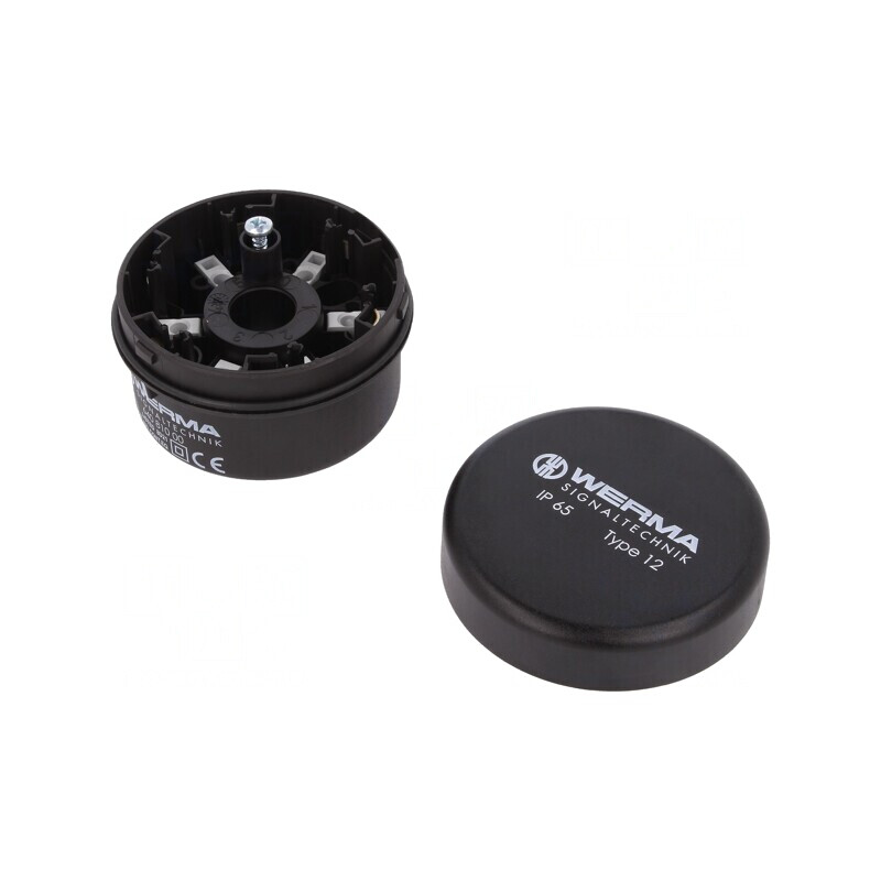 Bază neagră pentru semnalizatoare Ø70x26,5mm | Electronic-mag.ro | Componente Electronice