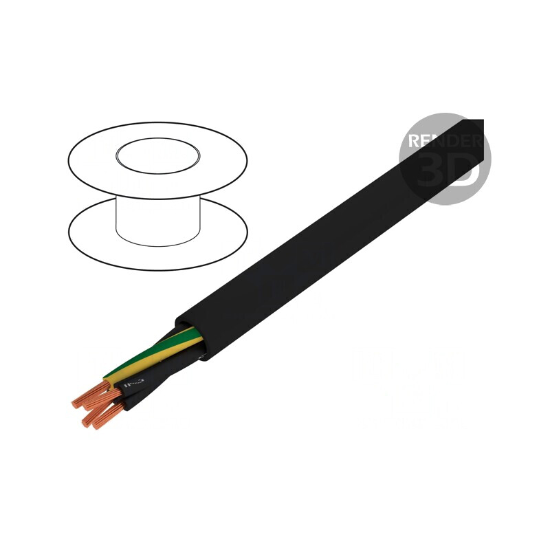 Cablu neecranat 4G16mm2 300V/500V 10385 Negru | Electronic-mag.ro | Componente Electronice