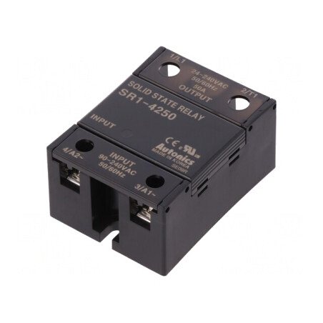 Releu Semiconductor 50A 1-Fazat 24-240VAC | Electronic-mag.ro | Componente Electronice