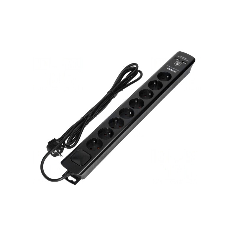 Prelungitor 8 Prize cu Protecție la Supratensiune 10A | Electronic-mag.ro | Componente Electronice