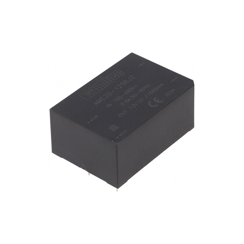 Convertor AC/DC 12W 12VDC AME20-12SBJZ | Electronic-mag.ro | Componente Electronice