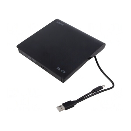 Unitate Optică Externă DVD USB Neagră | Electronic-mag.ro | Componente Electronice
