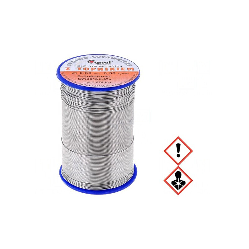 Sârmă de lipit cu plumb 0,56mm 0,5kg 190°C | Electronic-mag.ro | Componente Electronice Sârmă de lipit cu plumb 0,56mm 0,5kg 190°C | Electronic-mag.ro | Componente Electronice