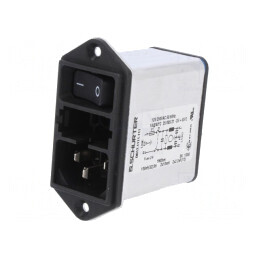 Conector Alimentare AC Soclu Tată 1A 250VAC IEC 60320 | Electronic-mag.ro | Componente Electronice