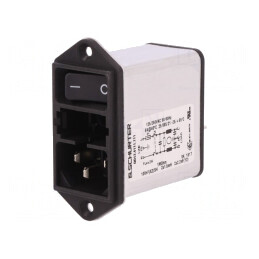Conector de Alimentare AC 4A 250VAC IEC 60320 | Electronic-mag.ro | Componente Electronice