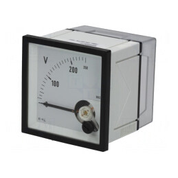 Voltmetru Panou 0-250V True RMS 45-65Hz Clasa 1,5 | Electronic-mag.ro | Componente Electronice