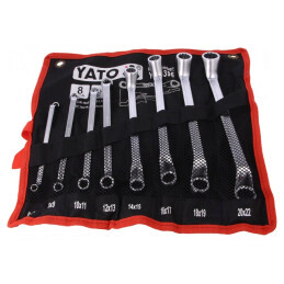 Set Chei Inelare Cotite Otel Crom-Vanadium 8 Buc. | Electronic-mag.ro | Componente Electronice