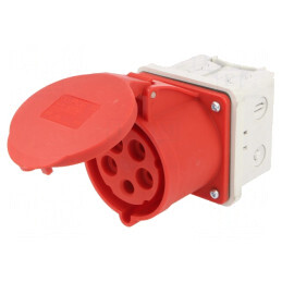 Conector alimentare AC trifazat 32A 400VAC IP44 Mamă | Electronic-mag.ro | Componente Electronice