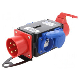 Conector alimentare trifazat 16A 400V IP44 | Electronic-mag.ro | Componente Electronice