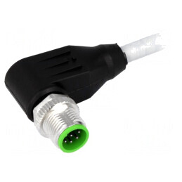Cablu de Conectare M12 8-Pini 3m Unghiular 30VAC 2A PUR | Electronic-mag.ro | Componente Electronice