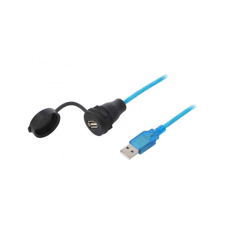 Cablu adaptor USB A la USB A 2m IP67 USB 2.0 | Electronic-mag.ro | Componente Electronice
