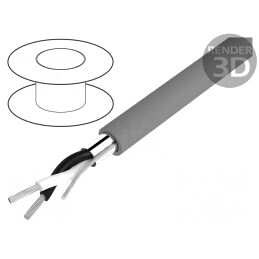 Cablu Alpha Essential C&C 2x22AWG ecranat PVC | Electronic-mag.ro | Componente Electronice