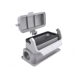 Carcasă conectori HDC Han B 16B cu capac | Electronic-mag.ro | Componente Electronice
