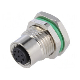Soclu M12 8-PIN DeviceNet/CANopen THT IP67 30V | Electronic-mag.ro | Componente Electronice