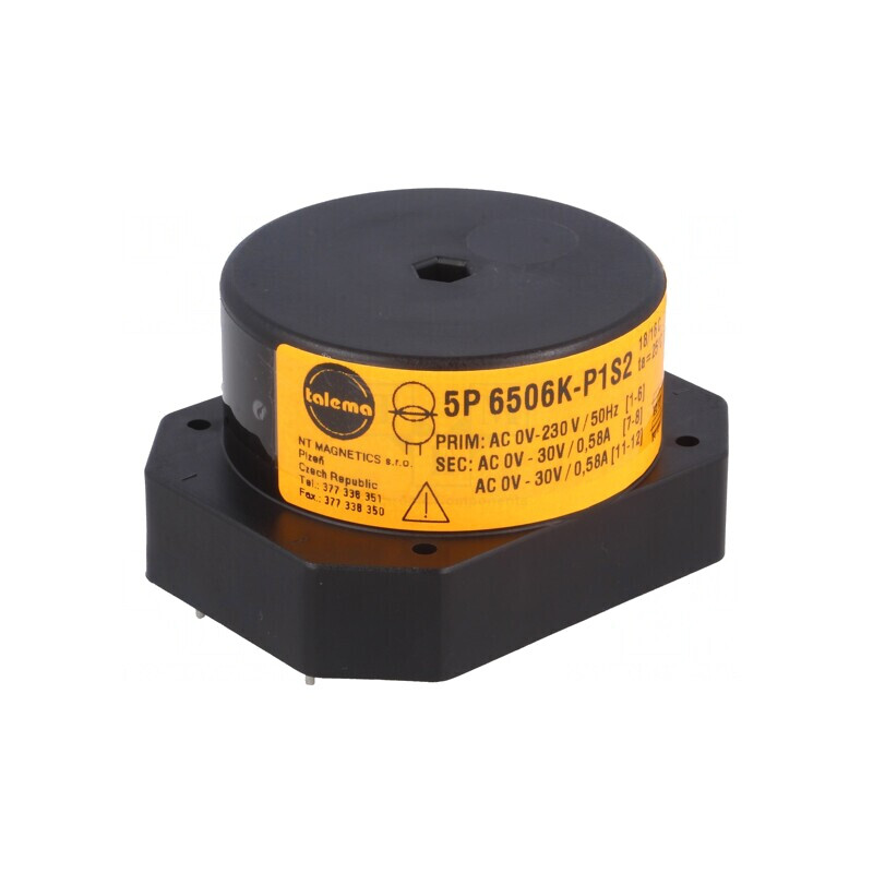 Transformator Toroidal 35VA 230VAC 30V x2 pentru PCB | Electronic-mag.ro | Componente Electronice