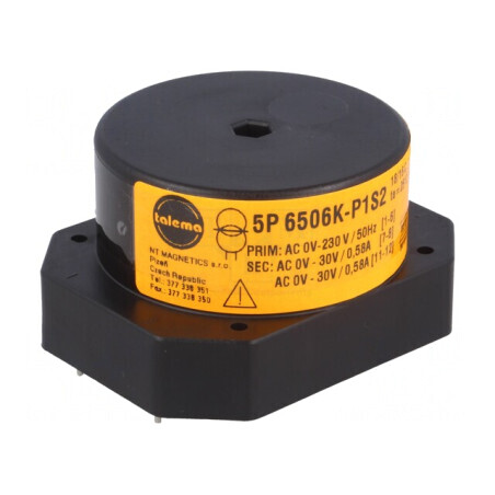 Transformator Toroidal 35VA 230VAC 30V x2 pentru PCB | Electronic-mag.ro | Componente Electronice