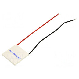 Modul: Peltier | 24,1V | 3A | 40x40x4,2mm | 41,6W | ceramică | 20AWG | 68°C | 