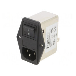 Conector Alimentare AC Soclu Tată 10A 250V 0,2mH | Electronic-mag.ro | Componente Electronice