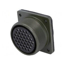 Conector Circular 28mm Aliaj Aluminiu Oliv | Electronic-mag.ro | Componente Electronice
