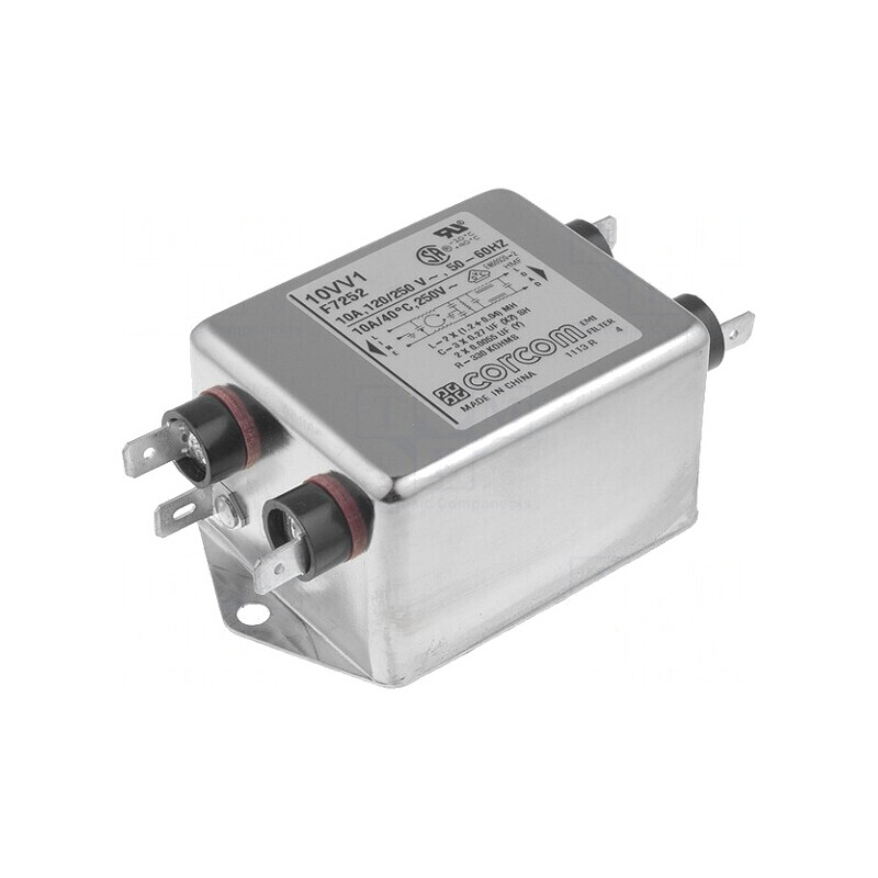 Filtru Anti-Interferențe Monofazat 250VAC 10A | Electronic-mag.ro | Componente Electronice